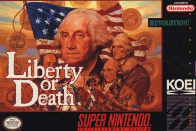 LIBERTY OR DEATH  - SNES (W/BOX & MANUAL)