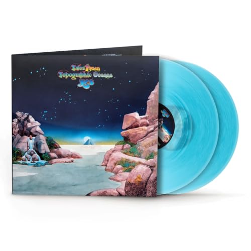 YES - TALES FROM TOPOGRAPHIC OCEANS - LIMITED NAD TRANSPARENT CURACAO BLUE COLORED VINYL