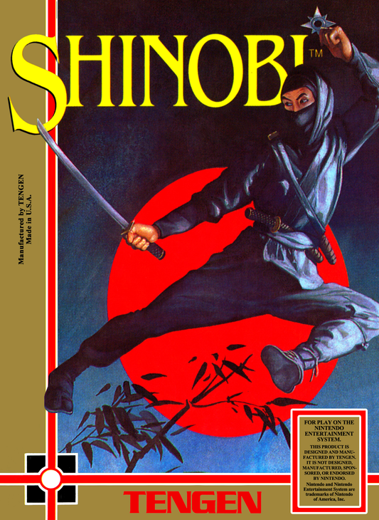 SHINOBI  - NES (W/BOX & MANUAL)