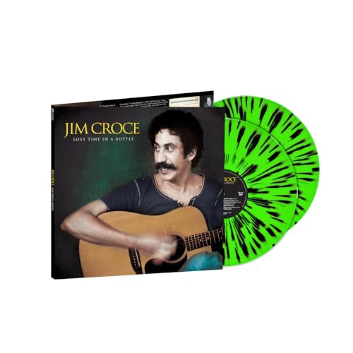 JIM CROCE - LOST TIME IN A BOTTLE LIMITED EDITION LIME GREEN & BLACK SPLATTER VINYL)