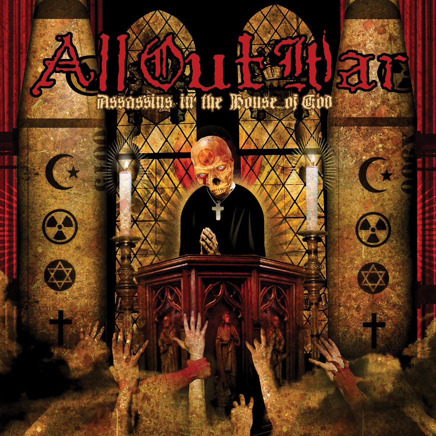 ALL OUT WAR  - ASSASSINS IN THE HOUSE OF GOD