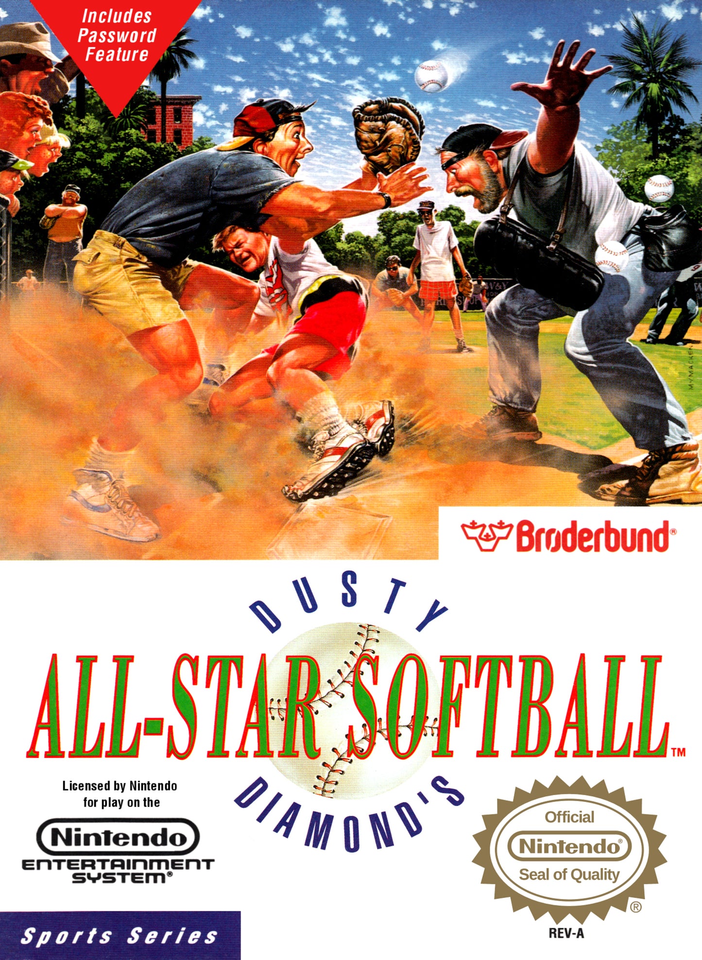 DUSTY DIAMOND'S ALL-STAR SOFTBALL  - NES