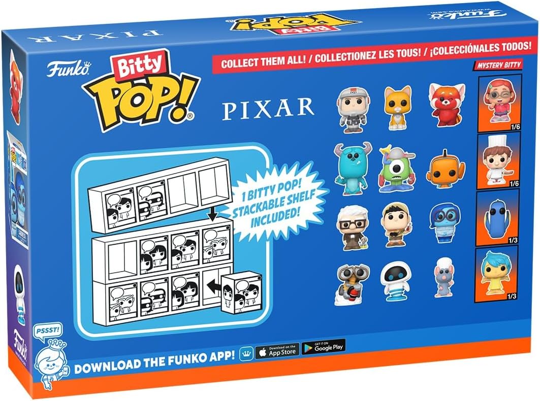PIXAR: MONSTERS INC/FINDING NEMO (4 PACK) - BITTY POP!