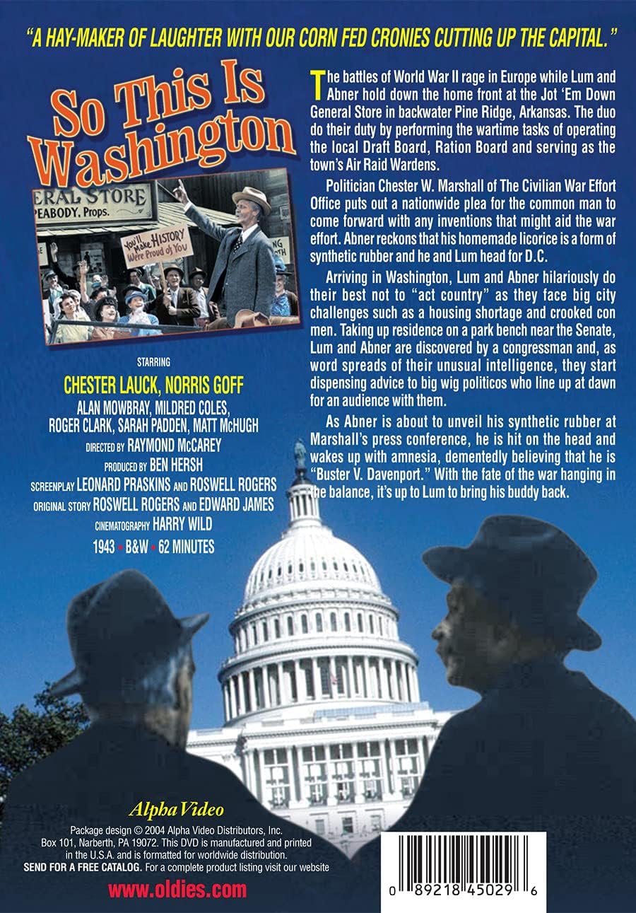 SO THIS IS WASHINGTON  - DVD