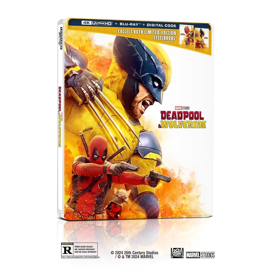 DEADPOOL & WOLVERINE  - BLU-4K-INC. BLU COPY-STEELBOOK