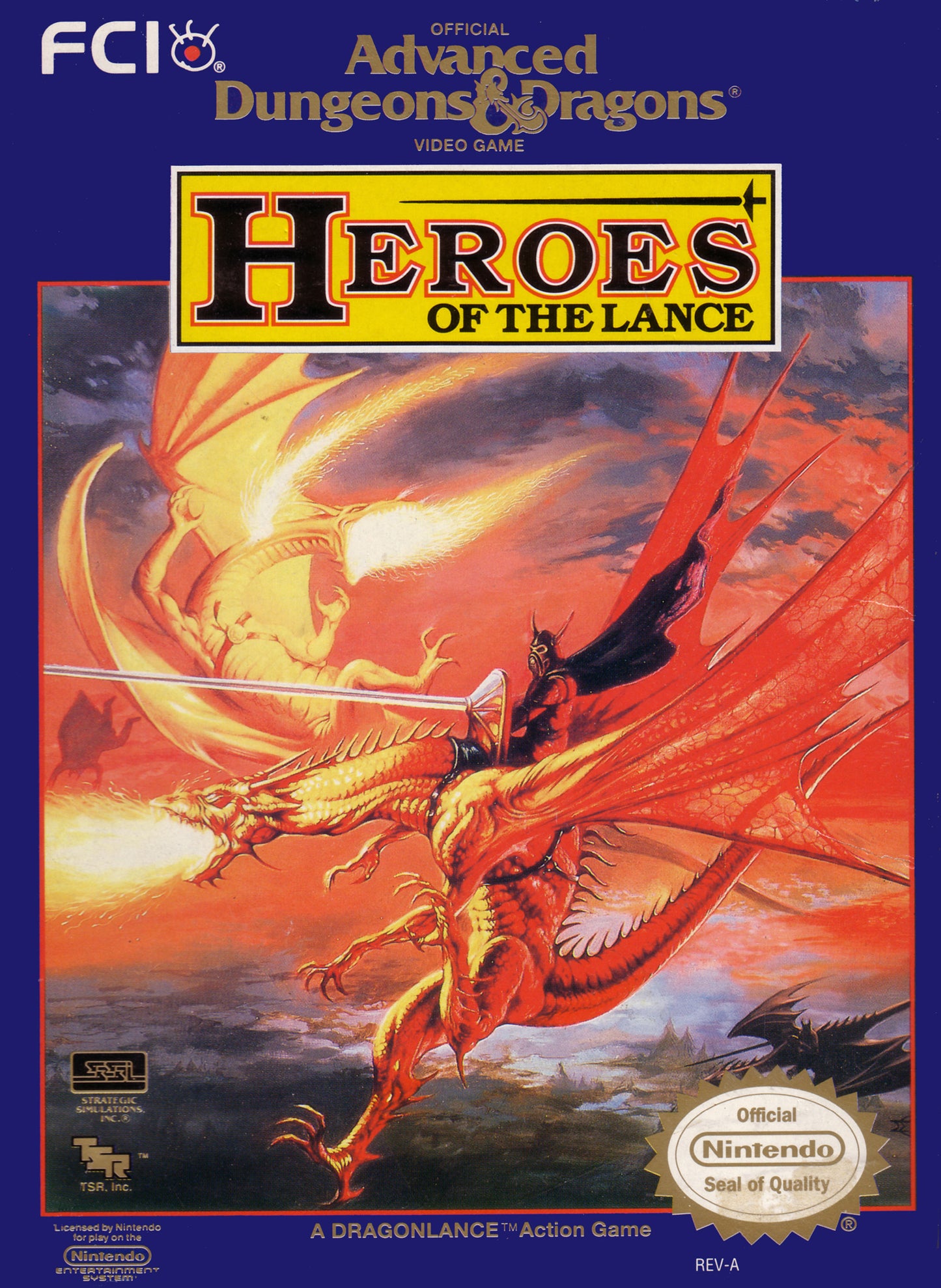 ADVANCED DUNGEONS & DRAGONS: HEROES OF T  - NES