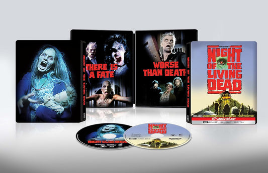 NIGHT OF THE LIVING DEAD - BLU-1990-4K-INC. BLU COPY (STEELBOOK)