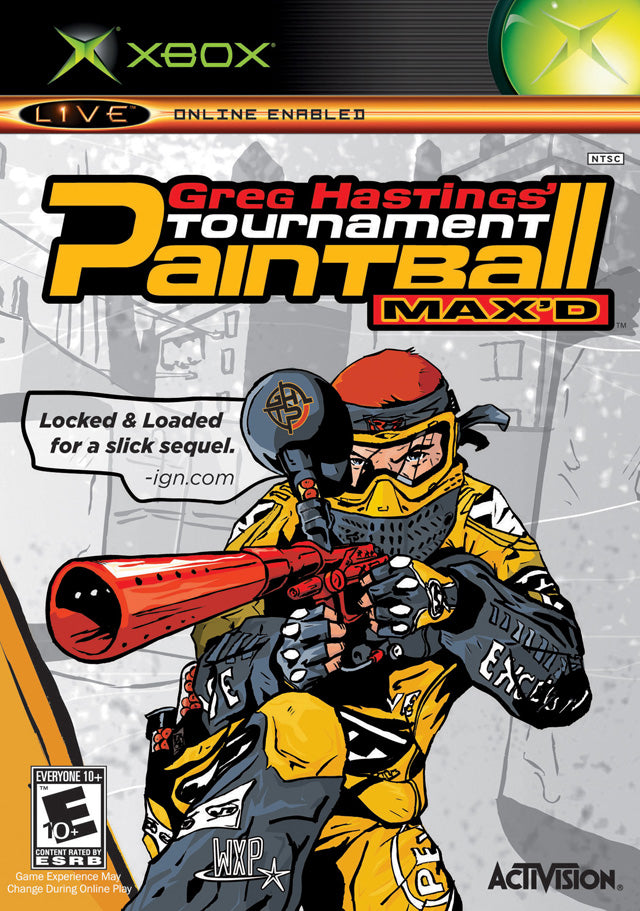 GREG HASTINGS TOURNAMENT PAINTBALL MAXED  - XBOX