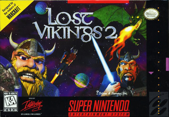 LOST VIKINGS 2  - SNES (W/BOX)