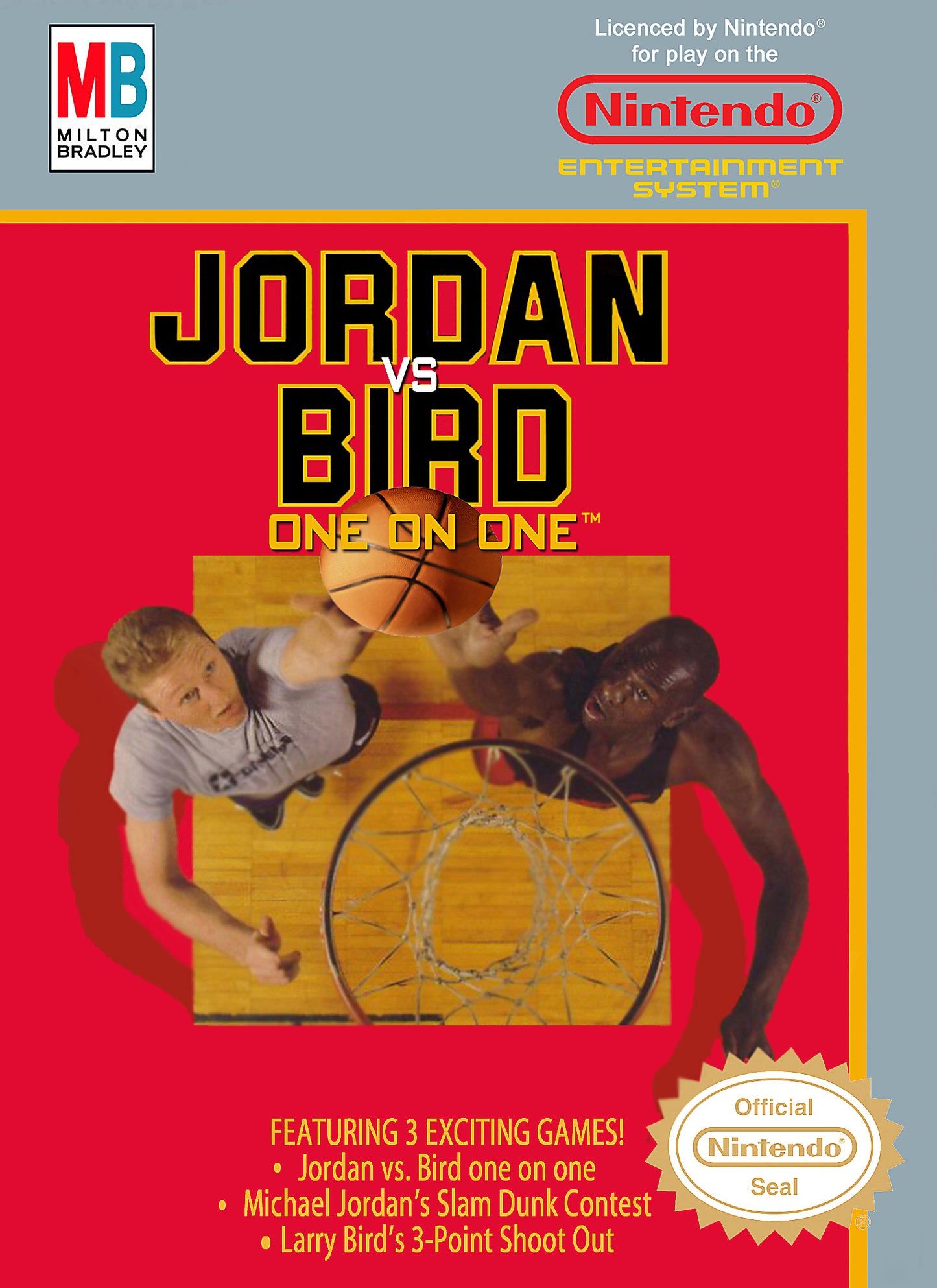 JORDAN VS. BIRD: ONE ON ONE  - NES (W/BOX & MANUAL)