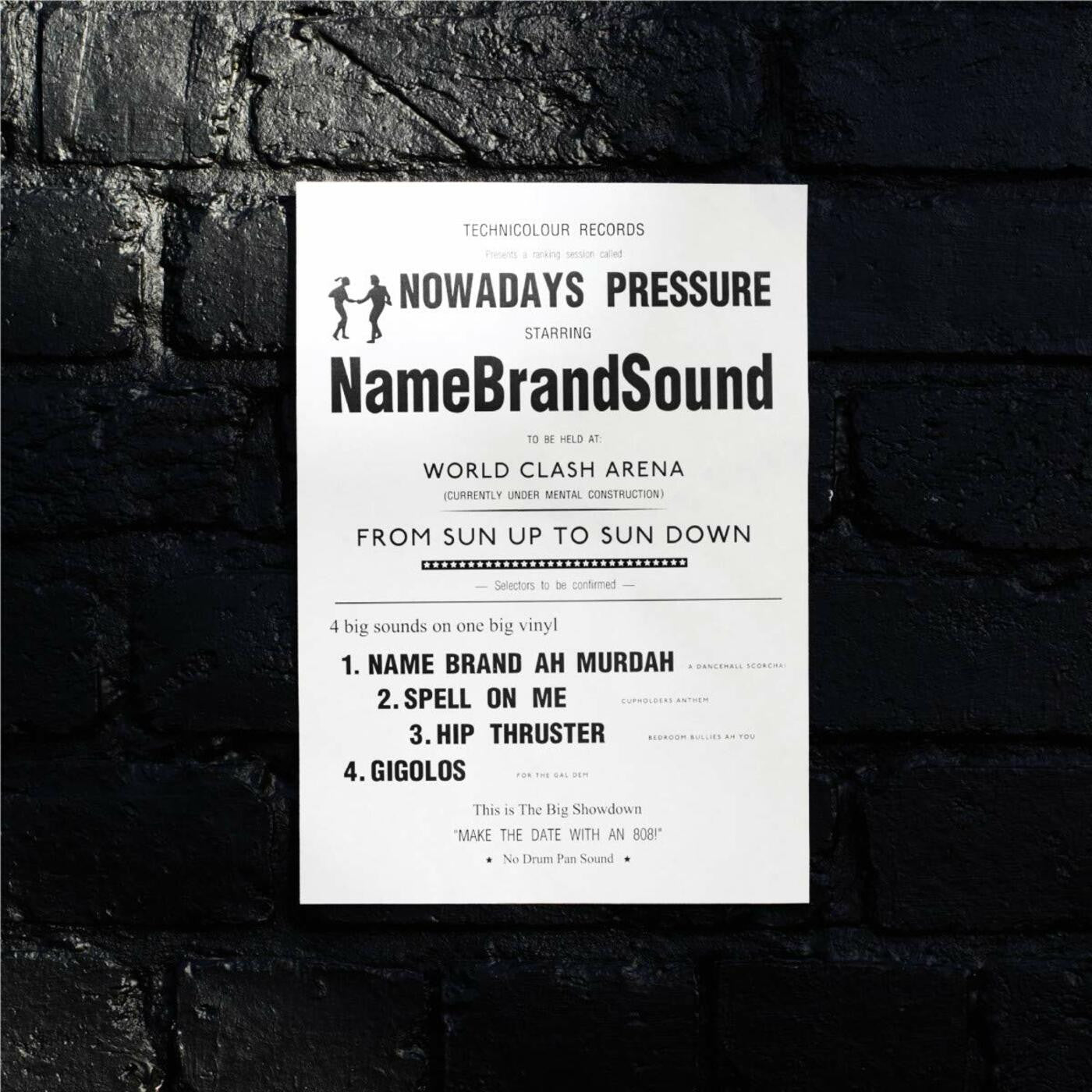 NAME BRAND SOUND - NOWADAYS PRESSURE - 12"