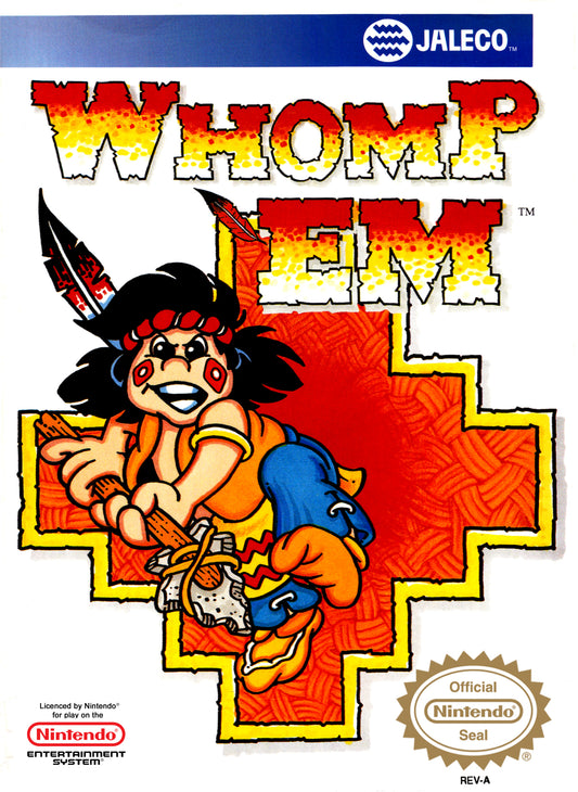 WHOMP 'EM  - NES (W/BOX)