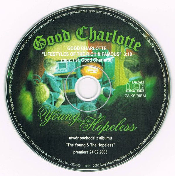 GOOD CHARLOTTE  - LIFESTYLES OF THE RICH & FAMOUS (CDS)
