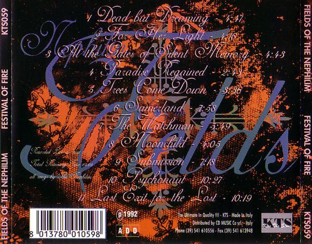 FIELDS OF THE NEPHILIM  - FESTIVAL OF FIRE