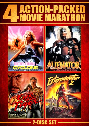CYCLONE/ALIENATOR/EYE OF THE TIGER/EXTER  - DVD-ACTION-PACKED MOVIE MARATHON-SHOUT F