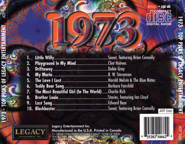 VARIOUS  - 1973-TOP PICKS OF LEGACY ENTERTAINMENT