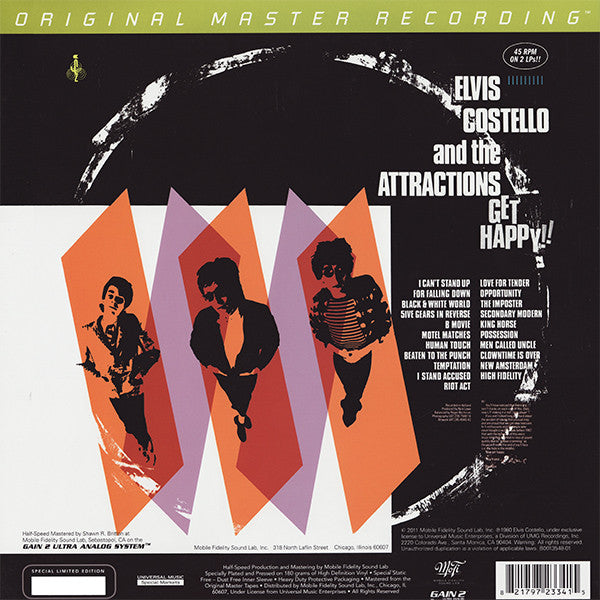 Elvis Costello & The Attractions - Get Happy!! (Numbered) (Used LP)