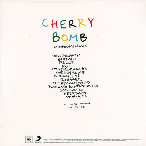 Tyler The Creator - Cherry Bomb Instrumentals (Pink) (Used LP)