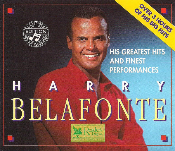 BELAFONTE, HARRY  - HIS GR HITS & FINEST PERFORMANCES (3CDS)