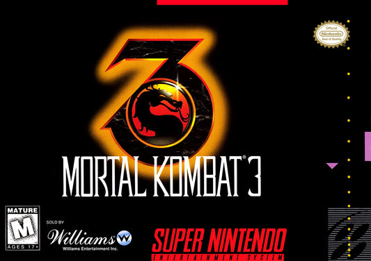 MORTAL KOMBAT 3  - SNES (W/BOX & MANUAL)