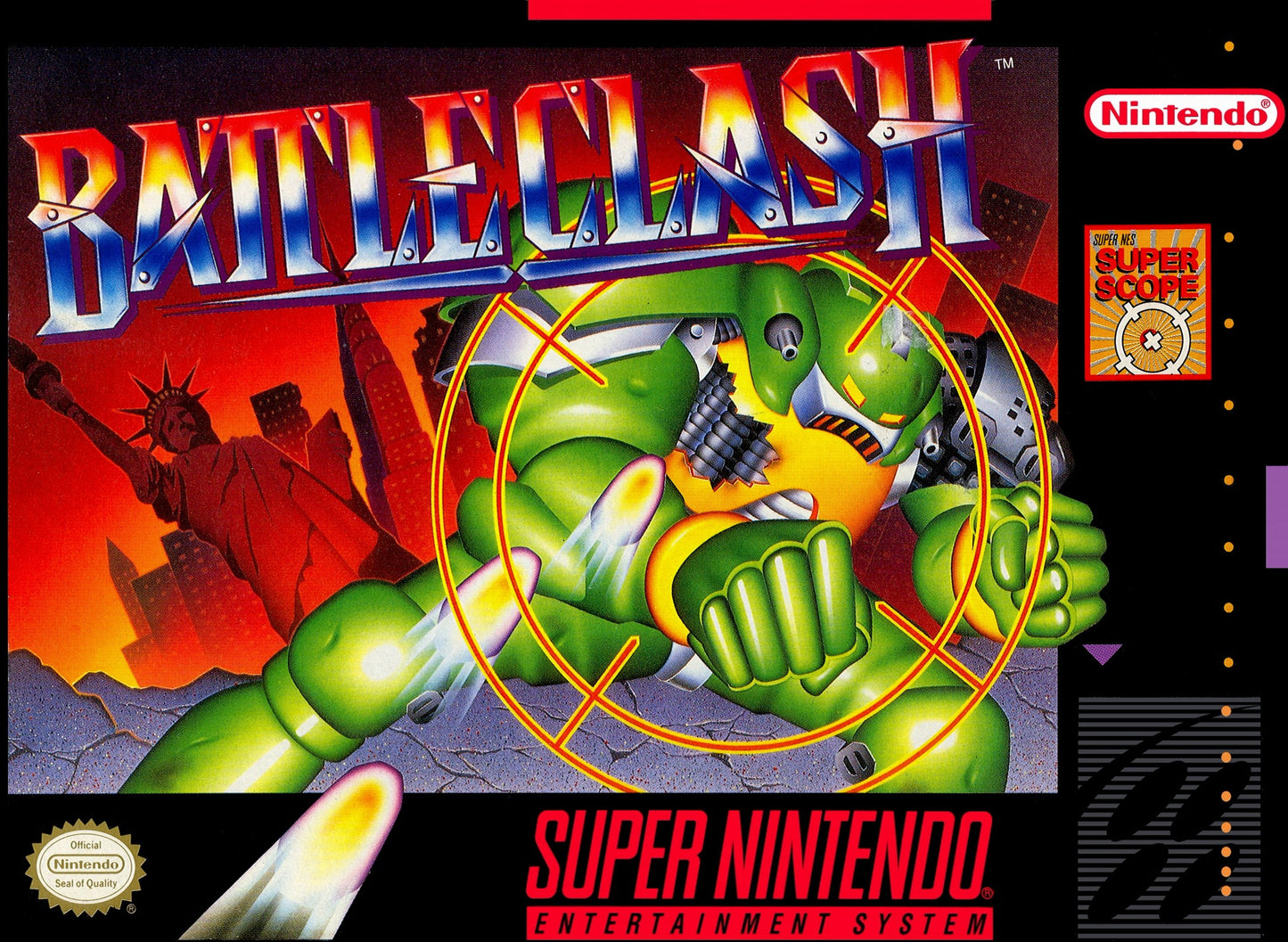 BATTLE CLASH  - SNES (W/BOX)
