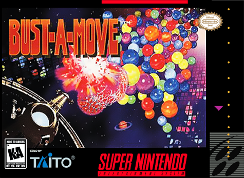 BUST-A-MOVE  - SNES (W/BOX & MANUAL)