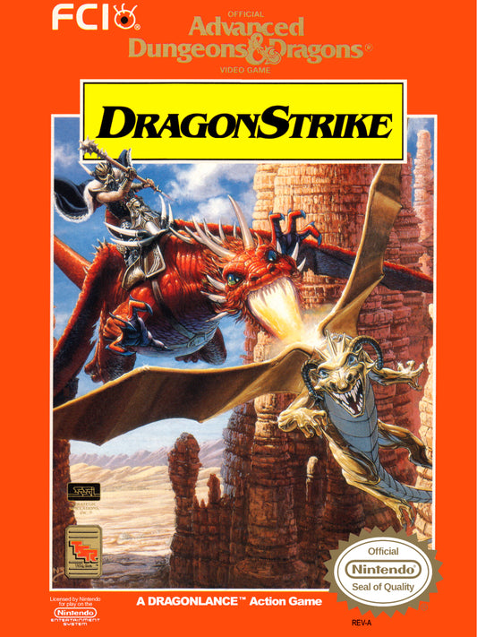 ADVANCED DUNGEONS & DRAGONS: DRAGON STRI  - NES (W/BOX)