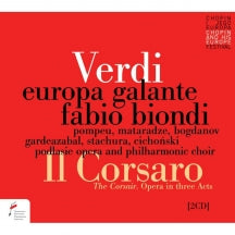 EUROPA GALANTE & FABIO BIONDI - VERDI: IL CORSARO (THE CORSAIR) [CD]