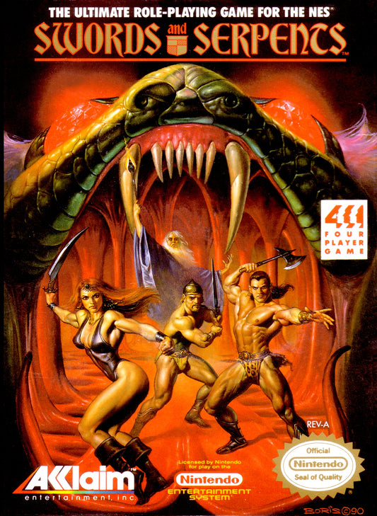 SWORDS & SERPENTS  - NES