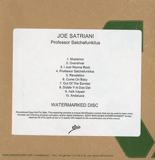SATRIANI, JOE  - PROFESSOR SATCHAFUNKILUS... (W/DVD)