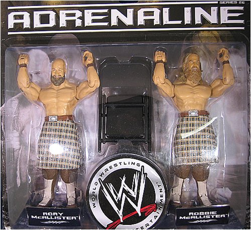 JAKKS WWE WRESTLING ADRENALINE SERIES 26 ACTION FIGURE 2-PACK HIGHLANDERS (ROBBIE & RORY MCALLISTER)