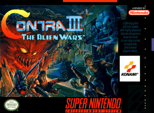 CONTRA III: THE ALIEN WARS  - SNES