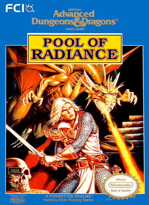 ADVANCED DUNGEONS & DRAGONS: POOL OF RAD  - NES (W/BOX)