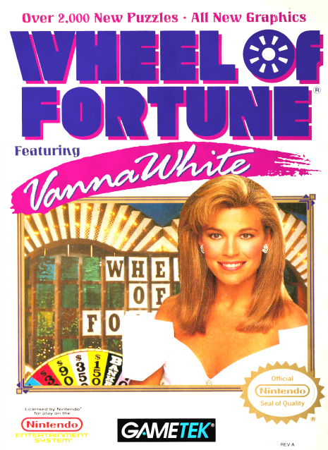 WHEEL OF FORTUNE FEATURING VANNA WHITE  - NES (W/BOX)