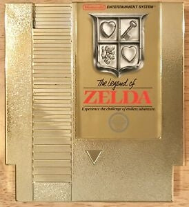 LEGEND OF ZELDA (GOLD CART)  - NES (W/BOX)