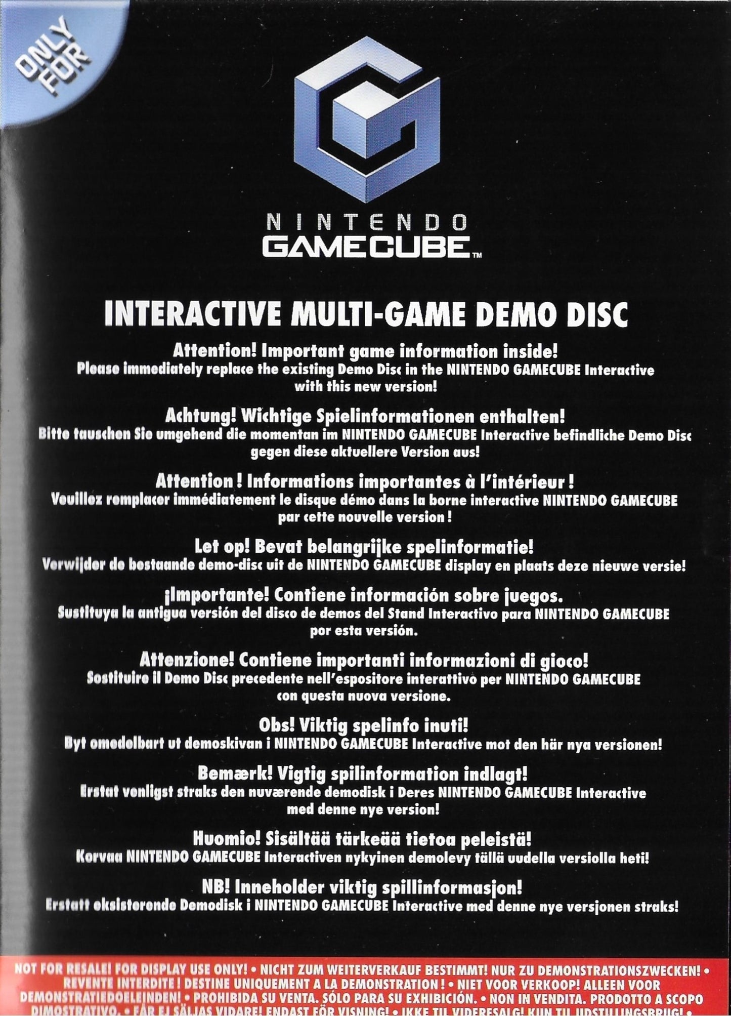 INTERACTIVE MULTI-GAME DEMO DISC #6  - GCB