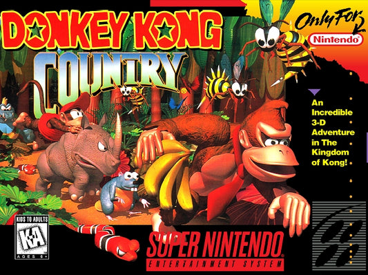 DONKEY KONG COUNTRY 2  - SNES (W/BOX & MANUAL)