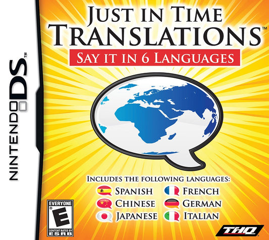 JUST IN TIME: TRANSLATIONS  - DS