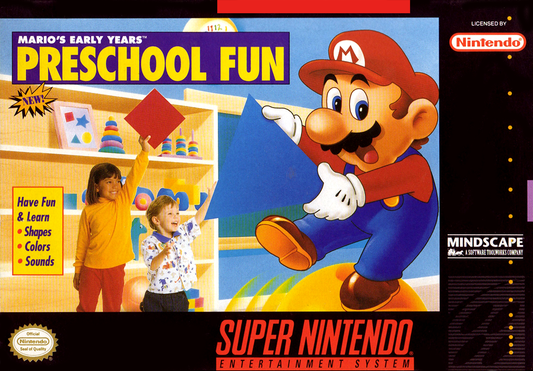 MARIO'S EARLY YEARS: PRESCHOOL FUN  - SNES (W/BOX)