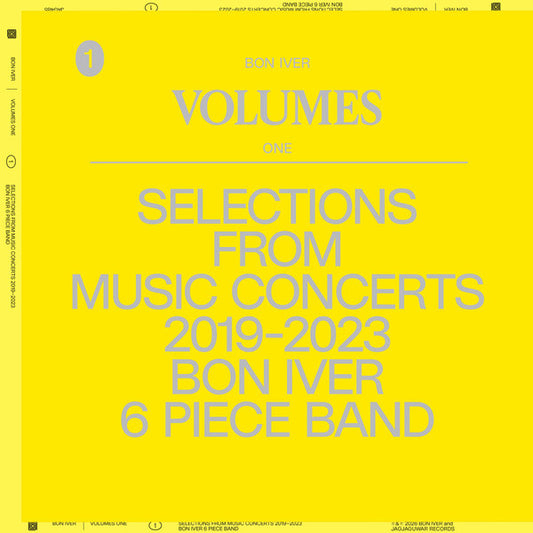 BON IVER - VOLUMES: ONE - SELECTIONS FROM MUSIC CONCERTS 2019-2023 BON IVER 6 PIECE BAND