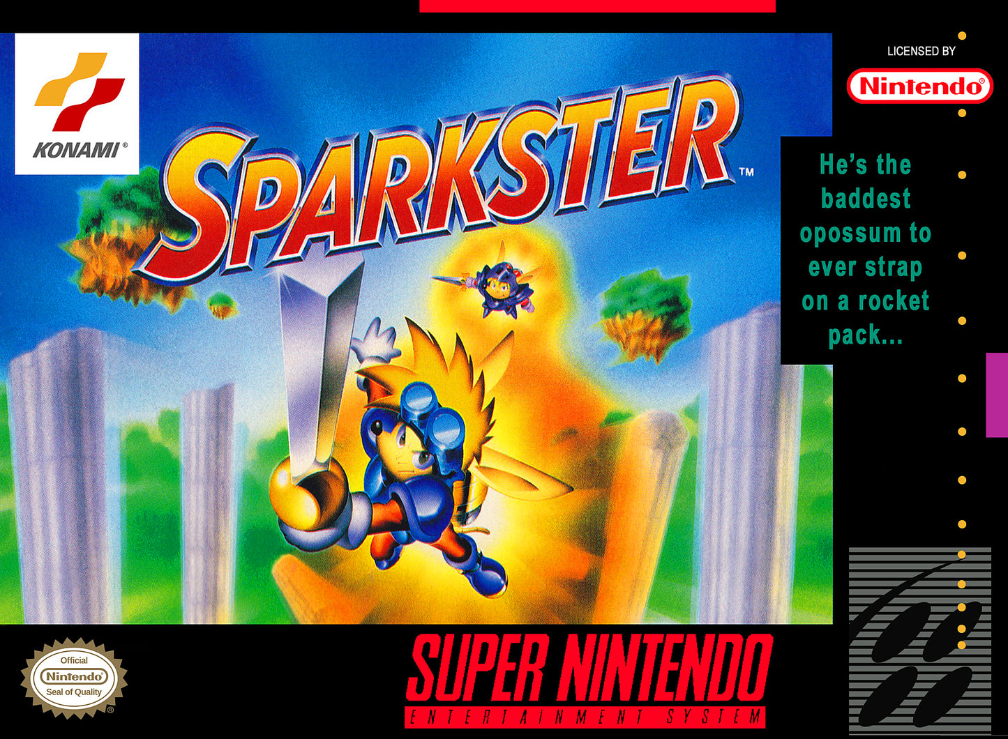 SPARKSTER  - SNES (W/BOX)
