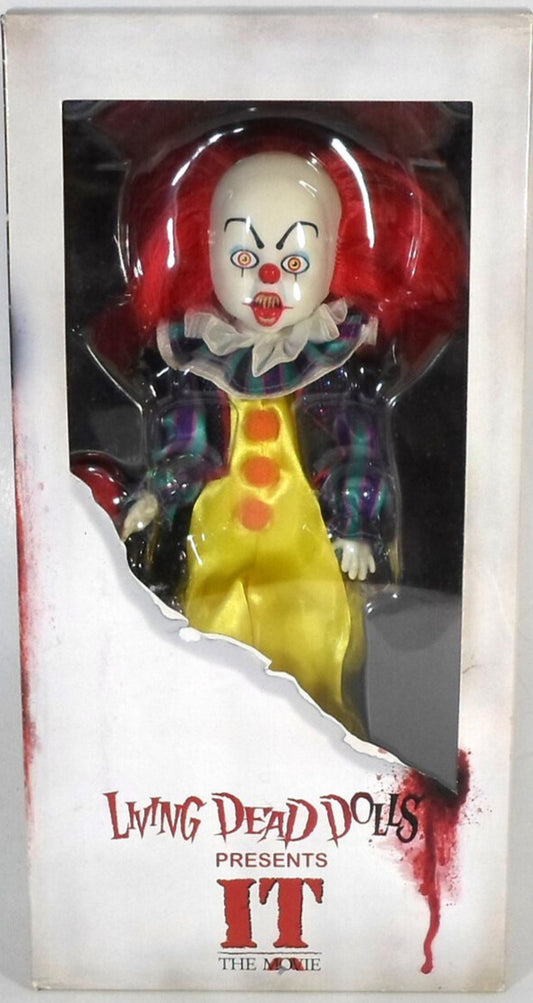 LIVING DEAD DOLLS: IT (1990): PENNYWISE - MEZCO-2017 (DAMAGED BOX)