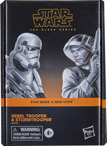 STAR WARS: REBEL TROOPER & STORM TROOPER (6") - BLACK SERIES